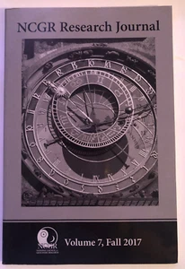 NCGR Research Journal: Volume 7, Fall 2017, Like New, Ships Free - Imagen 1 de 2