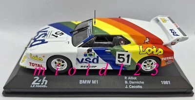 24h Le Mans 1981 - #51 BMW M1 : Alliot Darniche Cecotto - 1/43 Die-cast - Immagine 1 di 4