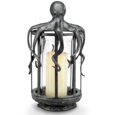 Candelabro costero pulpo linterna huracán XL~ SPI Home 34745 Foto 1 de 3