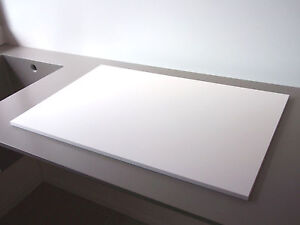 DuPont Corian Schneidbrett / Servierplatte glacie white, perfekter Schliff