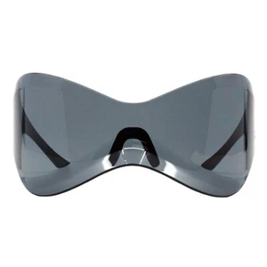 Rimless Oversized Shield Sunglasses Butterfly Wrap Futuristic Mask Shades UV400 - Picture 1 of 10