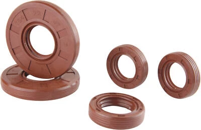 Set Wellendichtring braun rilliert Simson S50 KR51/1 Schwalbe SR4-1 SR4-2 SR4-3 - Bild 1 von 3