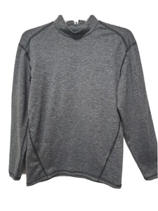 CHAMPION Youth Boys LARGE Gray Mock Neck Knit Top Shirt Long Sleeve pullover - Picture 1 of 7