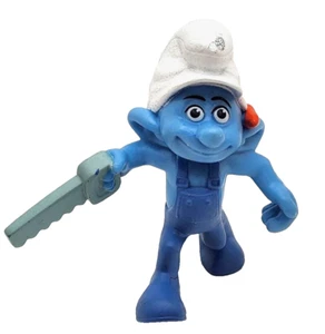 McDonalds Handy Smurf Figure - Imagen 1 de 9