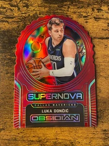 2020-21 Panini Obsidian Supernova Electric Etch Red Flood Luka Doncic #2 Dallas - Bild 1 von 2
