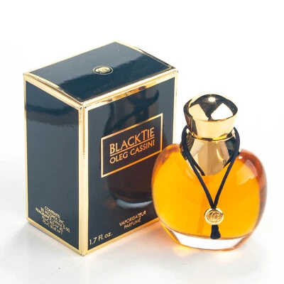 Black Tie by Oleg Cassini Pure Parfum 1.7OZ 50ml Womens Perfume Vintage NEW - Image 1 of 3