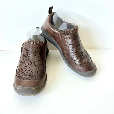 JBU by JAMBU Leather Amber Faux Fur Slip On Shoes—SZ. 7 - Image 1 of 4