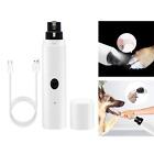 Pet Nail File USB Rechargeable Paw Nail Polisher Portable Low Noise Electric 2