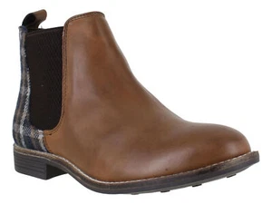 Silver Street Sadie Womens Cognac Pull On Chelsea Dealer Ankle Leather Boots - Picture 1 of 3
