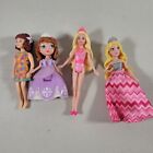 Barbie Mini Doll Lot of 4 Sofia, Polly Pocket, Princess 3" to 4" In Length