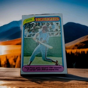 1979 Highlight Pete Rose 10th Year Of 200 Hits Or More. #4 Ex+ No Creases  - Picture 1 of 2