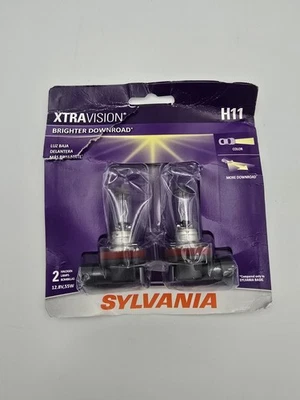 Sylvania XTRAVISION H11 Pair Set High Performance Headlight 2 Bulbs - Open Box - Image 1 of 4
