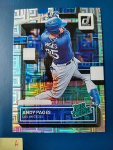 2022 Panini Donruss Andy Pages #RP-10 Rated Prospects Vector Los Angeles Dodgers - Picture 1 of 2