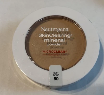 Neutrogena SkinClearing Mineral Powder #50 Soft Beige, New Sealed - Image 1 of 2