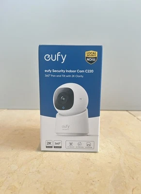 Eufy C220 Indoor Security Camera 2K 360° Pan Tilt BRAND NEW ✅ FAST DISPATCH 🚚 - Image 1 of 4