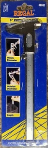 Regal 6” Vernier Caliper 6 Inch NEW #39887 Slide Lock Depth Gauge Thumb Adjust - Picture 1 of 3