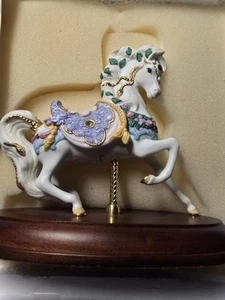 LENOX JEWLED PRANCER 1995 PORZELLAN LIMITED EDITION CAROUSAL JEWLED HORSE - Bild 1 von 24