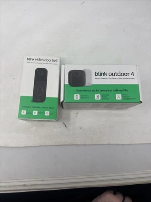 Blink Video Doorbell + 1 Outdoor 4 Smart Cameras + Sync Module Core Bundle - Image 1 of 4