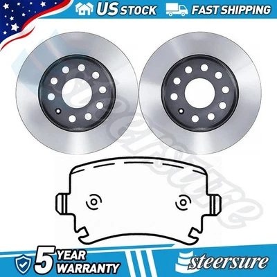 Juego de pastillas de freno de disco trasero rotor de freno de disco para Volkswagen GTI 2015-2016 Foto 1 de 4