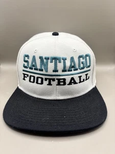 Santiago Football Hat Cap SnapBack Adjustable White Black Otto Outdoor - Picture 1 of 8