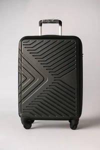 TripComp Black Hardshell Suitcase 39x22x58 Luggage Bag Cabin Roller Suitcase - Picture 1 of 7