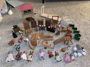 Vintage Bandai Maple Town Story Sylvanian Families Calico Critters Toy Lot 1986 - Bild 1 von 24