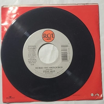 Steve Vaus ~ We Must Take America Back/ Never Had A Chance ~RCA 45 RPM Record - Imagem 1 de 4