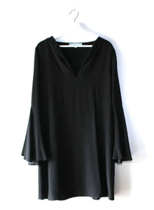 Women's Sambag Black 100% Silk Lined Dress Size Large - HS/09 - Picture 1 of 3