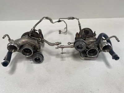 10-13 BMW X5 M E70 X6 M E71 S63 TURBOCOMPRESSOR CONJUNTO TURBOS FABRICANTE DE EQUIPAMENTO ORIGINAL #A0.11 - Imagem 1 de 4