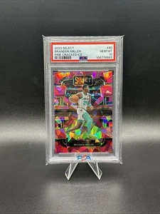 2023 Select Brandon Miller Prizm Pink Cracked Ice RC PSA 10 46/99 Pink ❄️ - Picture 1 of 3