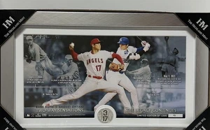 Shohei Ohtani & Babe Ruth Legend Collaboration Single Coin Photo Mint Baseball - Picture 1 of 12