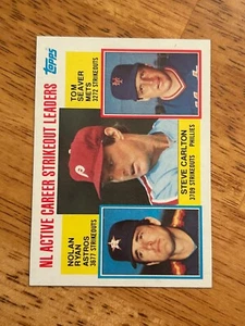 1984 Topps - #707 Nolan Ryan, Steve Carlton, Tom Seaver NRMT o migliore @QS18 - Foto 1 di 1