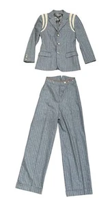 Jean Paul Gaultier
Fall/Winter 1988–1989 Grey Wool Pinstripe Suit
Size IT 40 / F - Picture 1 of 11