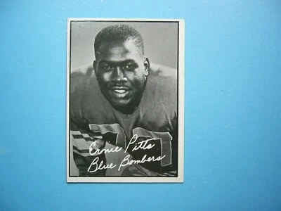 1961 TOPPS CFL FOOTBALL CARD #127 ERNIE PITTS EX/NM SHARP!! '61 TOPPS - Image 1 of 2