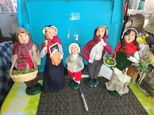 Byers Choice Carolers Christmas Victorian Family Set of 5- as seen - Picture 1 of 6