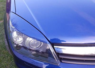Vauxhall ASTRA H Mk5 EYEBROWS Eyelids ABS OPEL 04-09 Headlights Spoiler Lids  • 16.31€