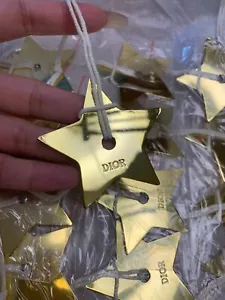 ⭐Dior Metal Star Gold Pendant Key Chain Key Ring Bag Charm 100% Authentic - Picture 1 of 14