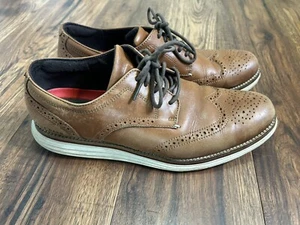 Men’s Cole Haan Original Grand 0s Size 10.5 M C33805 Brown Leather Shoes Oxford - Picture 1 of 12