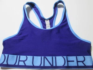 Under Armour Youth Girls Sport Top Size M Navy Wireless Unlined Racerback Active - Picture 1 of 5