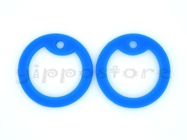 4 Silenciadores de goma de silicona azul militar ejército etiqueta de perro Foto 1 de 1