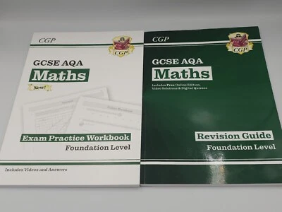 CGP GCSE Revision Books Maths Foundation Level Revision Guide And Exam Workbook - Image 1 of 4