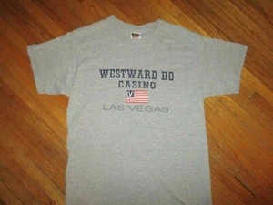 WESTWARD HO CASINO T SHIRT Hotel "Old" Las Vegas Strip vtg 90s Flag Logo MEDIUM - Picture 1 of 2