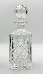 Royal Doulton Hand Cut Crystal Whisky Decanter with Stopper - boxed - Picture 1 of 10