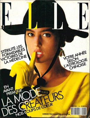 MONICA BELLUCCI Roshumba Williams MICHELLE EABRY Elle Magazine France 1988 Vtg - Image 1 of 4