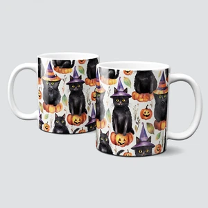 oh-cuptastic-Kaffeetasse-Autumn-Herbst-schwarze Katzen-Halloween-Kürbis-LT-548 - Bild 1 von 1