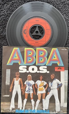 ABBA – S.O.S. 7'' Vinyl IMPORT 1975 1st PRESS CLEANED/PLAY TESTED EX VIDEO CLIP - Image 1 of 4