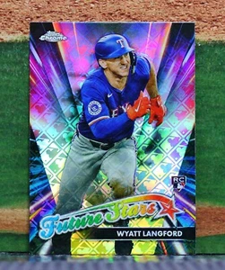 WYATT LANGFORD  -  2024 TOPPS CHROME LOGOFRACTOR FUTURE STARS #FSLE13 - Picture 1 of 2