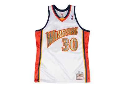 Mitchell & Ness White Stephen Curry 2009-10 Golden State Warriors Python Jersey - Image 1 of 2