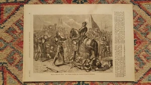 Battle of Bosworth Field 1483 – old book print – Richard III - Foto 1 di 1