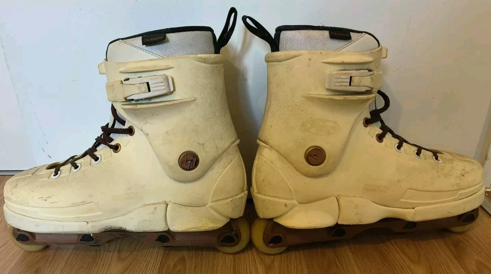 Razors Cult White Copper Aggressive Inline Skates -Boot UK 10-Liners 9 GCframes  - Image 1 of 4